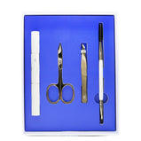 EYEKO - Brow Grooming Kit: Brow Brush & Spoolie + Scissors + Tweezers + Brow Razor + Pouch 12748593 4pcs+1bag