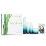 SEAFLORA - Organic Thalasso Skincare Set: Cleansing 120ml + Essence 50ml + Exfoliator 50ml + Moisturizer 50ml + Eye Mask 10pcs 784237 5pcs