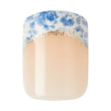 LoveShackFancy x imPRESS Limited Edition Short Square Press-On Nails, Blue, 30 Pieces