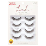 KISS Lash Couture Faux Mink False Eyelashes, Little Black Dress, 4 Pairs