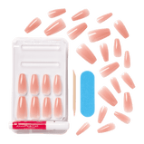 KISS Bare but Better Sculpted Nude Fake Nails, Nude Glow, 28 Count