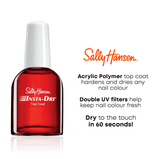 Sally Hansen Insta-Dri Anti-Chip Top Coat, Clear, Glossy, 0.45 fl oz, Pack of 1