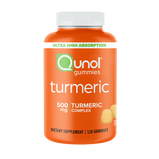 Qunol Turmeric Curcumin Gummies (120 Count) with Ultra High Absorption, 500mg Joint Support Herbal Supplement