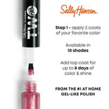 Sally Hansen Miracle Gel Nail Polish, It Takes Two, 960 Sugar Fix, Colored Nail Polish and Top Coat Dual Ended Bottle