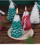 Realistic Christmas Tree Scented Candles for Festive Home Decor, Aromatherapy Candle Set