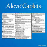 Aleve Caplets Easy Open Arthritis Cap Naproxen Sodium Pain Reliever, 90 Count