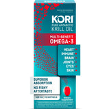 Kori Krill Oil Omega-3 400mg, 90 Softgels | Superior Omega-3 Absorption vs Fish Oil | No Fishy Burps | Omega-3 Supplement for Heart, Brain, Joint, Eye, Skin & Immune Health