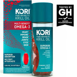 Kori Krill Oil Multi Benefit Omega-3 1200mg Dietary Supplement , 30 Softgels