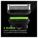 Gillette Labs with Exfoliating Bar Men's Razor - 1 Handle;  1 Blade Refill and Premium Stand