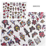 1 piece New nail art net red popular 5D nail stickers embossed three-dimensional wings decals stickers