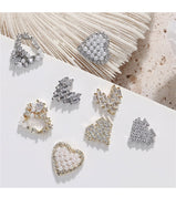 1 piece  2021 New Nail Art Love Diamond Jewelry Net Red Hot Japanese Super Flash Heart-shaped Zircon Nail Decorative Diamond Accessories