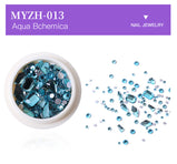 1Box Crystal Clear Mixed Design Nail Back Flat Rhinestone Crystal Glass Stone Jewelry