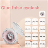 1Pair Glue-free False Eyelashes Wispy Natural Lashes Long Eyelash Self-adhesive Lash Extension Reusable Handmade Lash For Makeup