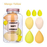 7Pcs Makeup Sponge Set Face Beauty Cosmetic Powder Puff for Foundation Cream Concealer Make Up Blender Tools Sponge ?????????