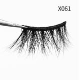 Nieuwe 1 Paar Mink Wimpers Gevleugelde Natuurlijke Lange Wimpers Piekerige Thicky Lash Handgemaakte Zwarte Wimper Half Lash Voor Wimper Extension