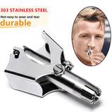 nose and ear trimmer for men, Manual stainless steel rotate nose clip