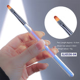 1 piece Nail shop professional brush manicure Japanese-style aurora light therapy pen manicure painting halo dye hook line pull line pen