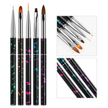 1Set Nail Pen Tool Set Light Therapy Pen Crystal Pen Silicone Pen Point Drill Pen Color Painting Pen Light Therapy Pen Set