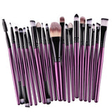 Set of 20 Pcs Eye Makeup Brushes Eyeshadow Brushes Beauty Tools