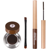 Waterproof Curl Long Lasting Not Easy To Dye Black Brown Mascara Eyeliner Set Combination