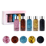 Liquid Glitter Eyeshadow Long Lasting Quick-Drying Liquid Eye Shadow Creates High-Impact Liquid Eye Glitter