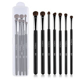 Eye Makeup Brushes 7pcs Essential Eyeshadow Brushes Kit with Soft Synthetic Hairs & Wood Handle for Eyeshadow, Blending, Eyebrow, Eyeliner