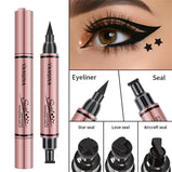 Stamp Pattern Double End Liquid Eyeliner for Perfect Wing Cat Eyes Stamp Eyeliner