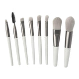 8 PCS Soft Hair Mini Matte Makeup Brush Set Portable Eyeshadow Brush Blush Brush Full Set of Makeup Tools