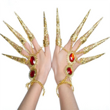 Finger Nail Tip Claw Rings Ancient Queen Costume