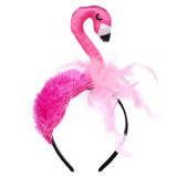 Flamingo Headbands  Halloween Decoration Supplies Hair Hoop Headpiece Cosplay Props