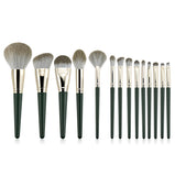 Makeup Brush Set 14 Pcs Premium Synthetic Foundation Powder Concealers Eye shadows Brushes Kit