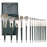 Makeup Brush Set 14 Pcs Premium Synthetic Foundation Powder Concealers Eye shadows Brushes Kit