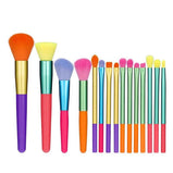 Makeup Brushes 14 pcs Professional Synthetic Blending Powder Liquid Cream Face Brushes Cruelty-Free Cosmetic Brushes Kit