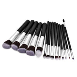 Makeup Brushes 14 pcs Professional Synthetic Blending Powder Liquid Cream Face Brushes Cruelty-Free Cosmetic Brushes Kit