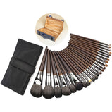 Makeup Brushes Set Foundation Blending Brush Face Powder Blush Concealers Eye Shadows Make Up Brushes Kit with Bag - 24pcs