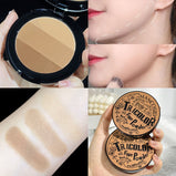 Mancos tri-color three-dimensional contouring powder, shadow brightening beginner contouring plate