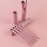 Makeup Brushes 3 Set 5Pcs Soft Bristles Cosmetic Brush Portable Eye Brushes for Women & Girls