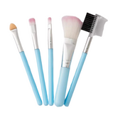 Soft Hair Portable Small 5 Piece Makeup Brush Set Blush Brush Eye Shadow Brush Full Set of Beauty Tools