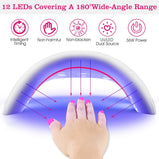 36W UV LED Lamp Nail Gel Dryer 12 LEDs Sensor Fingernail Toenail Gel Curing Machine Nail Art Painting