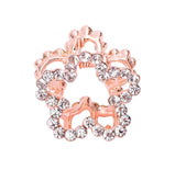 2 Pcs Rhinestone Hair Claw Clips Small Jaw Clips Bling Hair Clamp, Flower-1