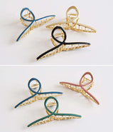 Hair Claw Clip, Elegant Metal Claw Clip, Large Jaw Clip Hair Clamp [I]