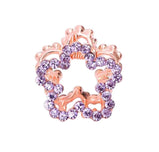 2 Pcs Rhinestone Hair Claw Clips Small Jaw Clips Bling Hair Clamp, Flower-4