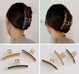 Hair Claw Clip, Elegant Metal Claw Clip, Large Jaw Clip Hair Clamp [P]