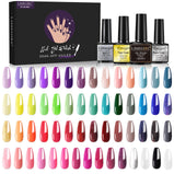 Limegirl Gel Nail Polish Set 60/40/24Colors Semi Permanent UV Led Gel Varnish Soak Off Nail Lacquers Base Top Coat