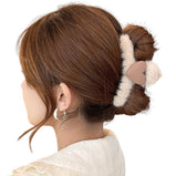 French Vintage Metal Hair Grab Rhinestone Grab Clip Hair Accessories Set