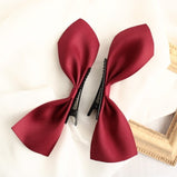 Ponytail Hair Accessory With A Bow And Cotton Clip