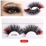 Color Mink Hair False Eyelashes Naturally Fit Thick Eyelashes