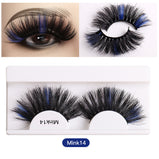 Color Mink Hair False Eyelashes Naturally Fit Thick Eyelashes