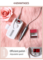 Portable Electric Professional File Kit 2200mAh Electric Armor Remover Nails Beauty Tools