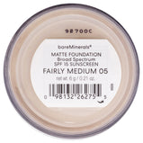 Matte Foundation SPF 15 - Fairly Medium (C20) by bareMinerals for Women - 0.21 oz Foundation